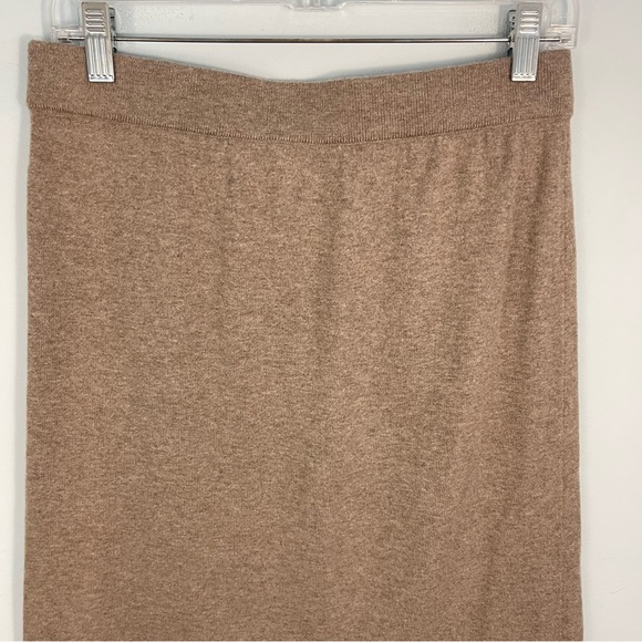 Carlisle PER SE Cotton Cashmere Blend Fringed Faux Wrap Skirt Size M - Picture 8 of 11